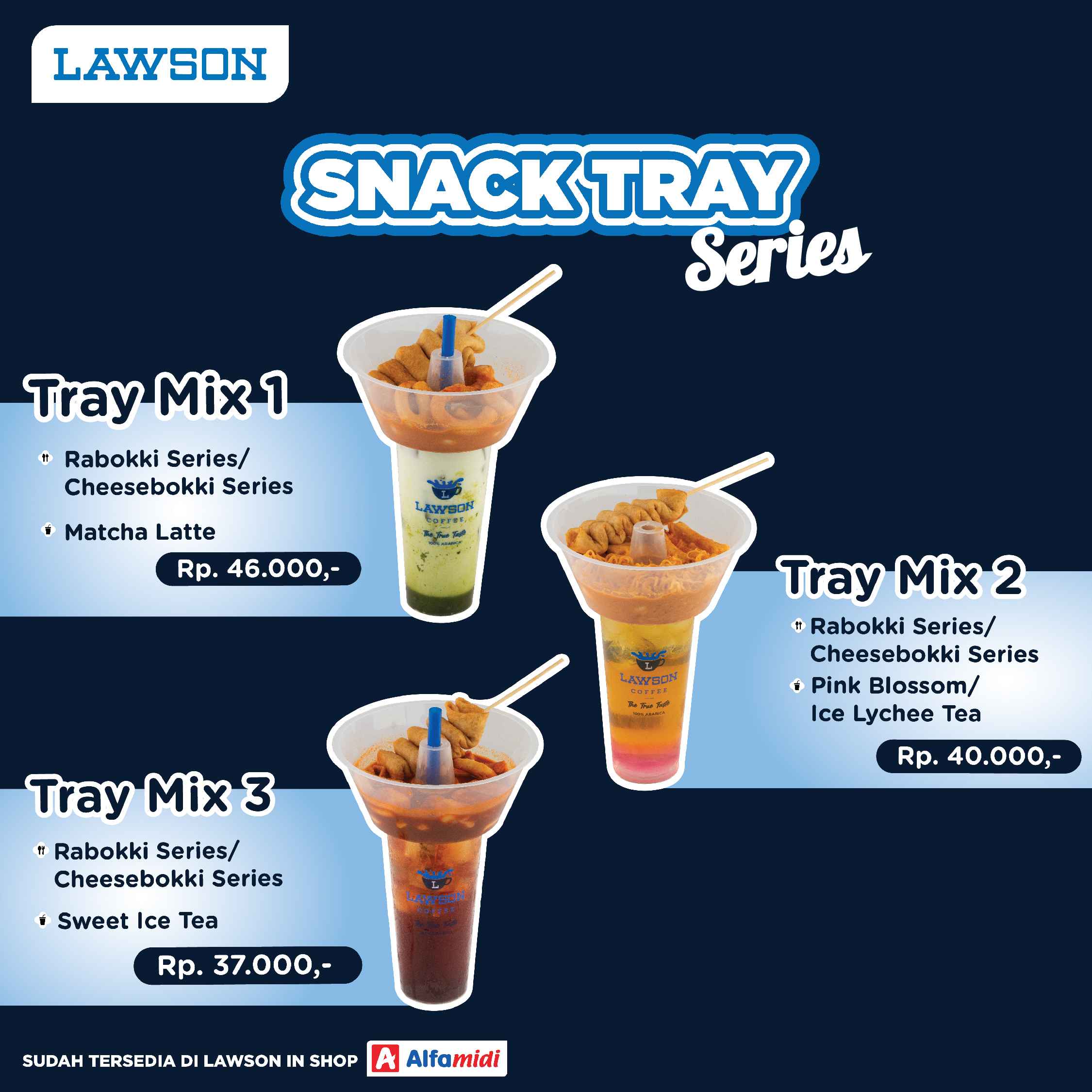 Snack Tray Series at Lawson in Shop Alfamidi
